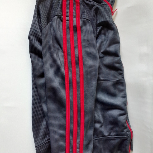 Adidas boys gray full zip athletic jacket - Picture 5 of 6